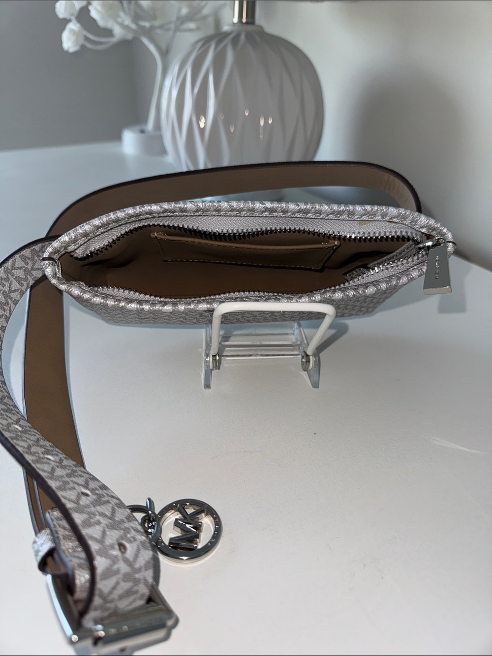 Michael Kors Gray Signature Belt Bag - Picture 6 of 6